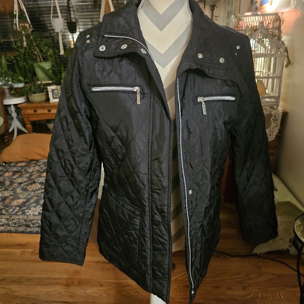 Croft & Barrow Quilted Black Puffer Jacket